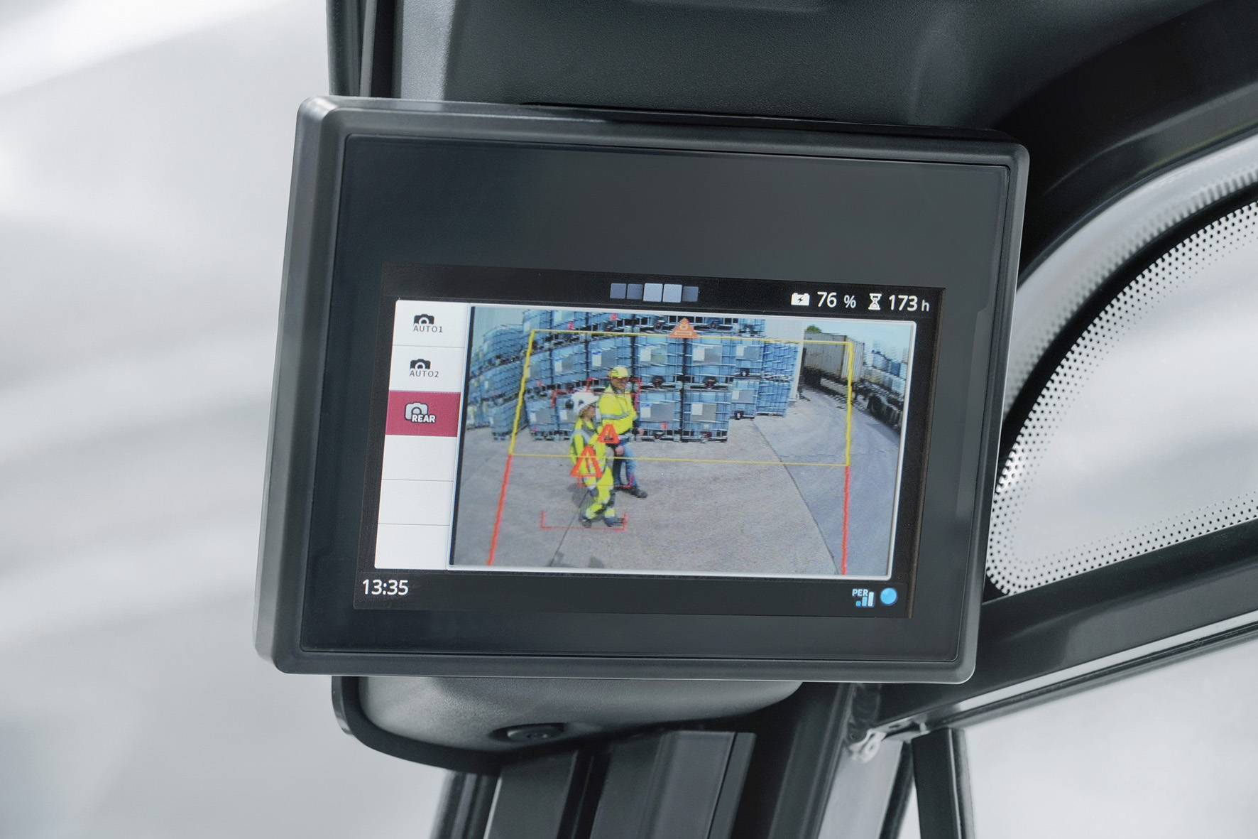 LInde Reverse Assist Camera houdt voetgangers in het zicht