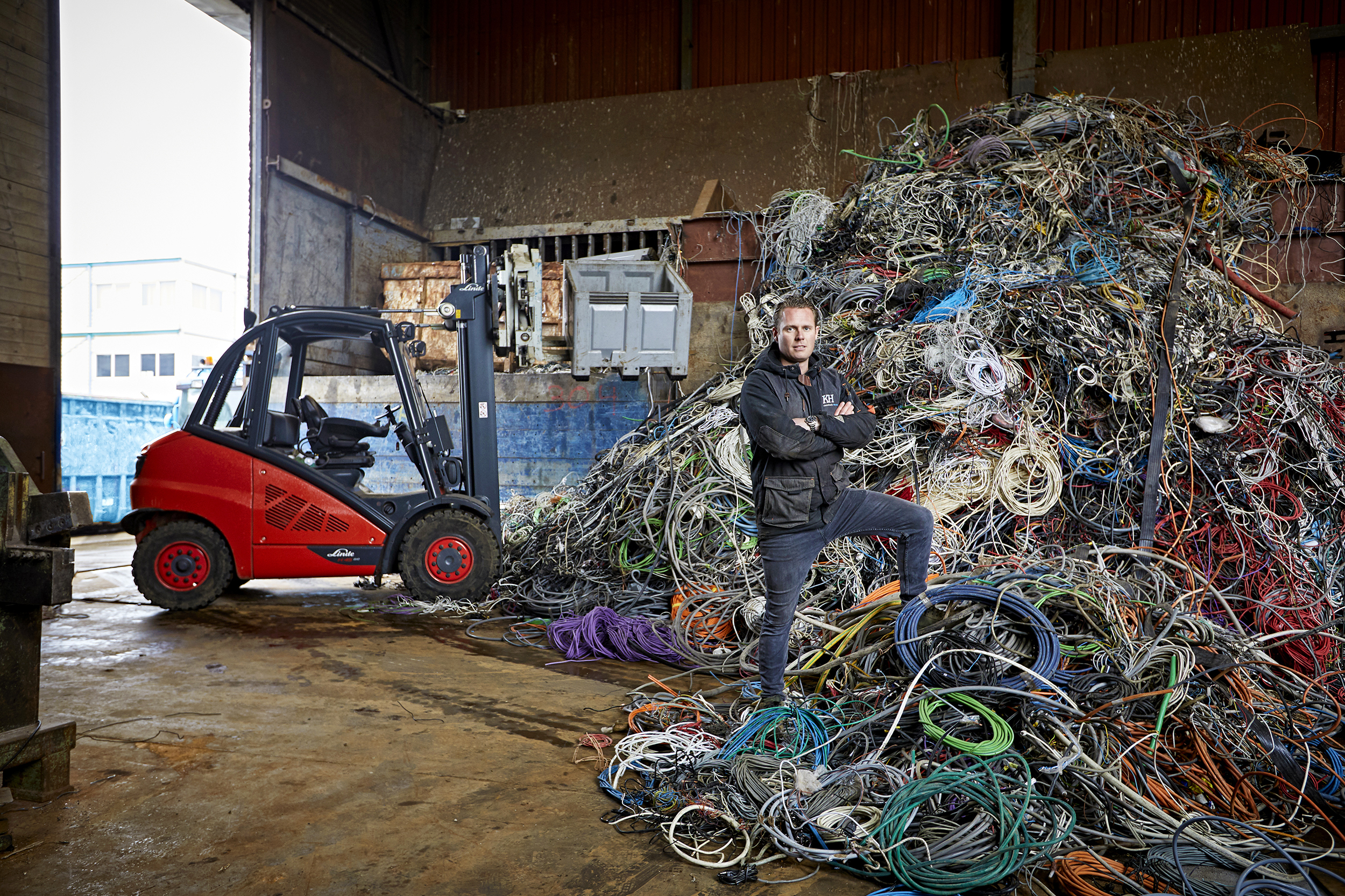 Linde heftrucks in de metaal recycling industrie 