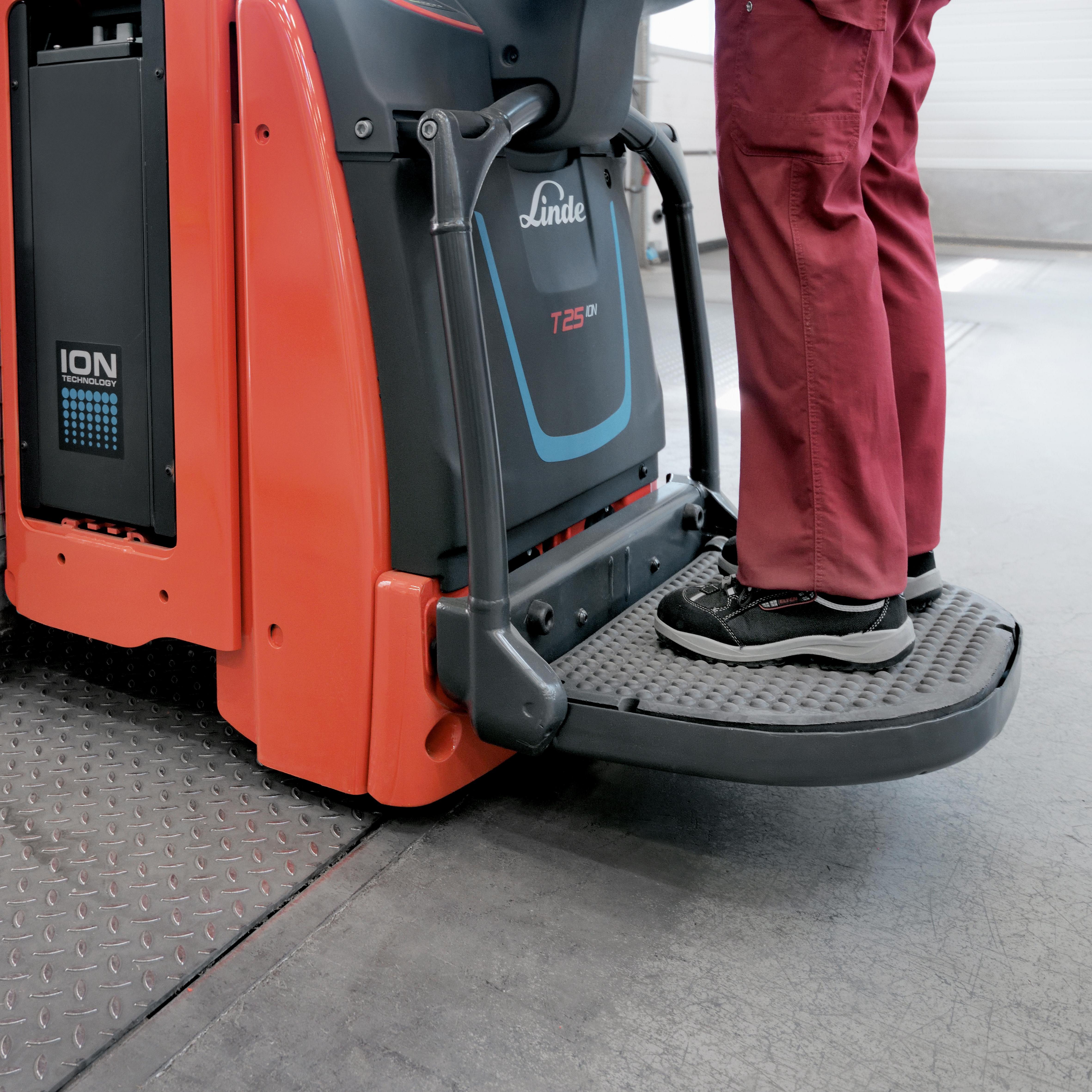 Linde T25 AP Opklapbaar platform op pallettruck