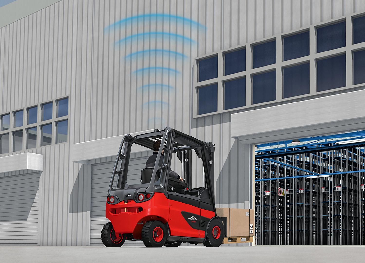 Linde speed assist autoamtische snelheid reductie heftrucks in zones