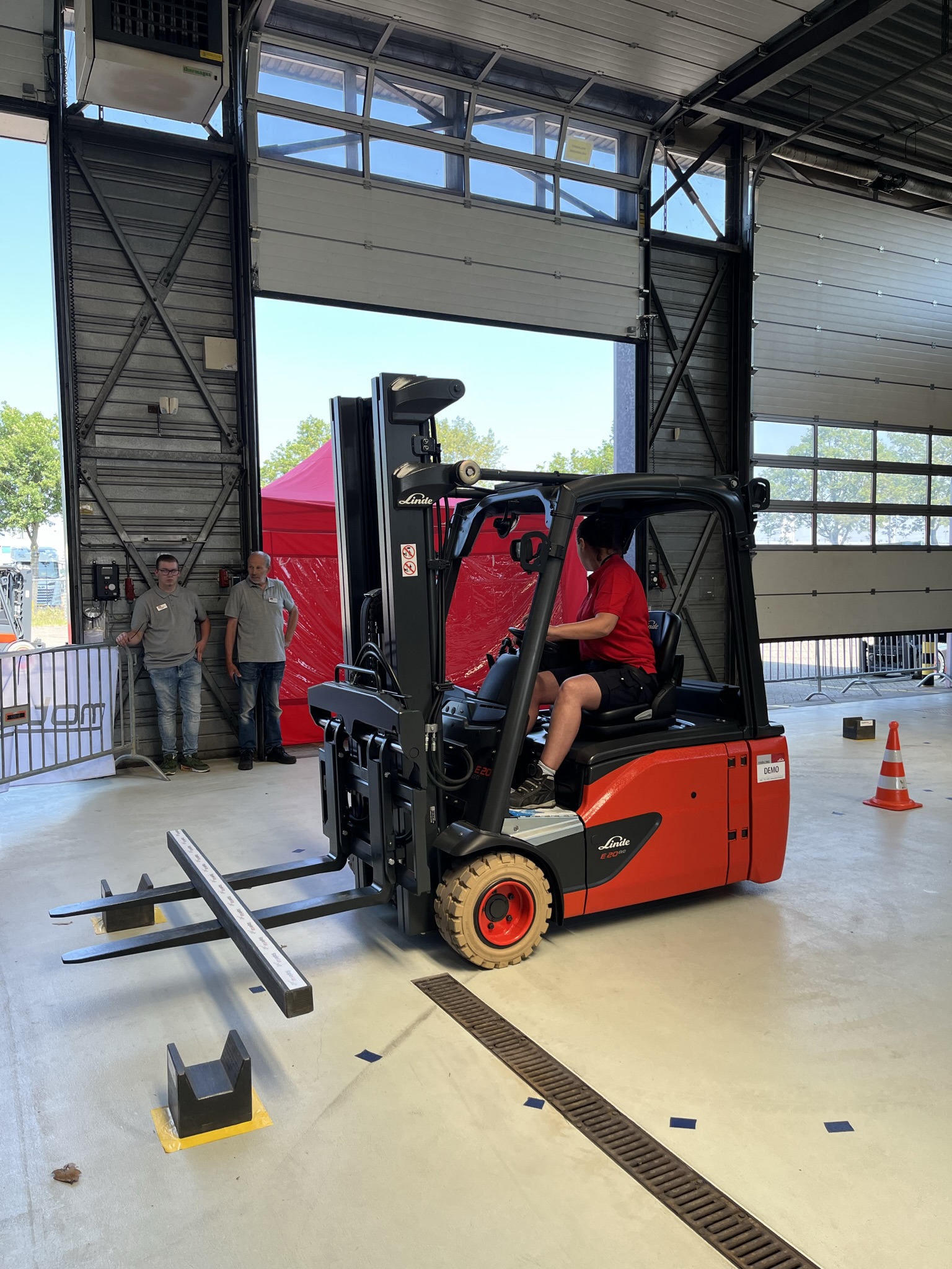 Parcours HeftruckCup 2023 met heftruck