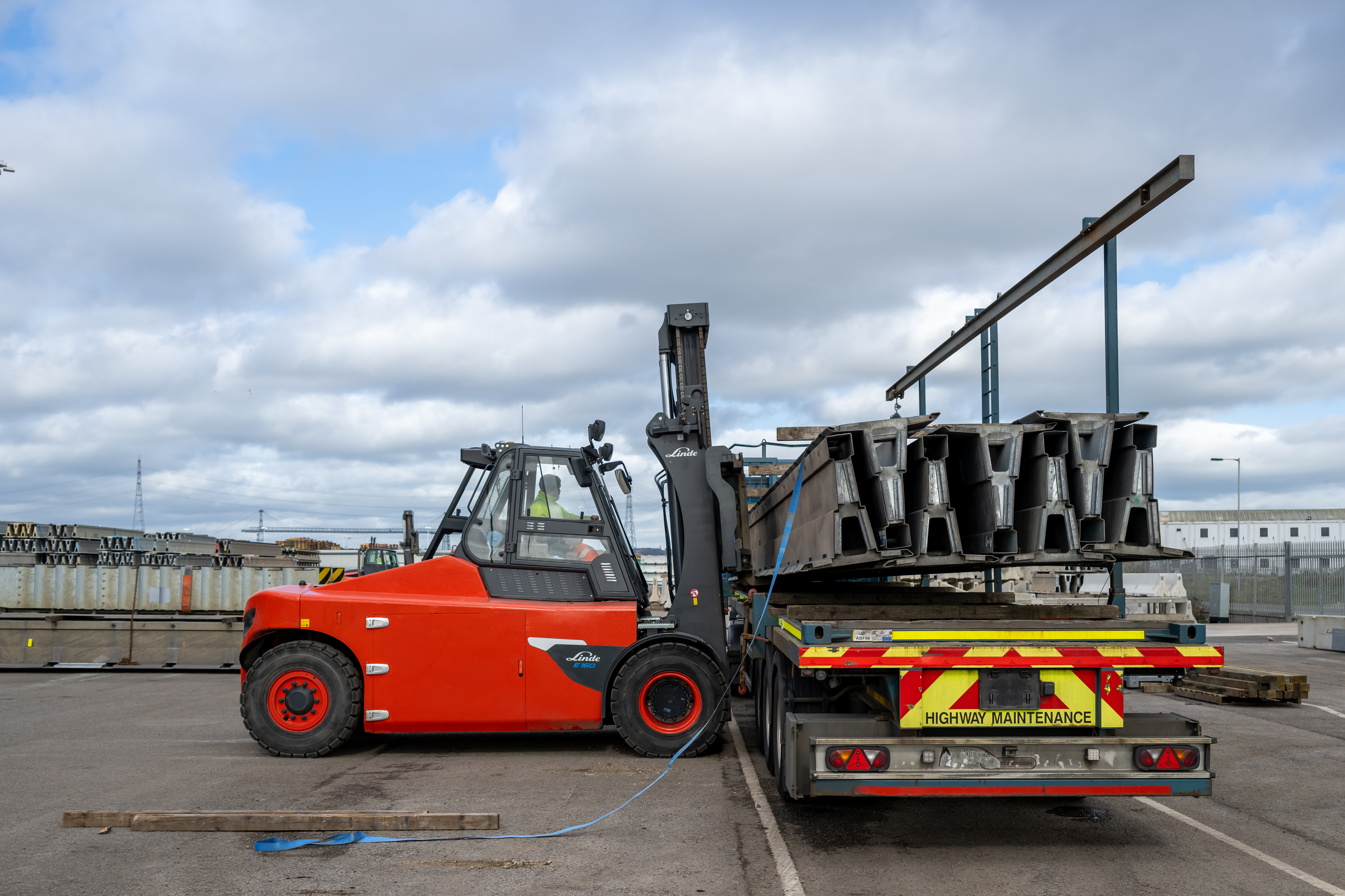 Linde zware elektrische heftruck