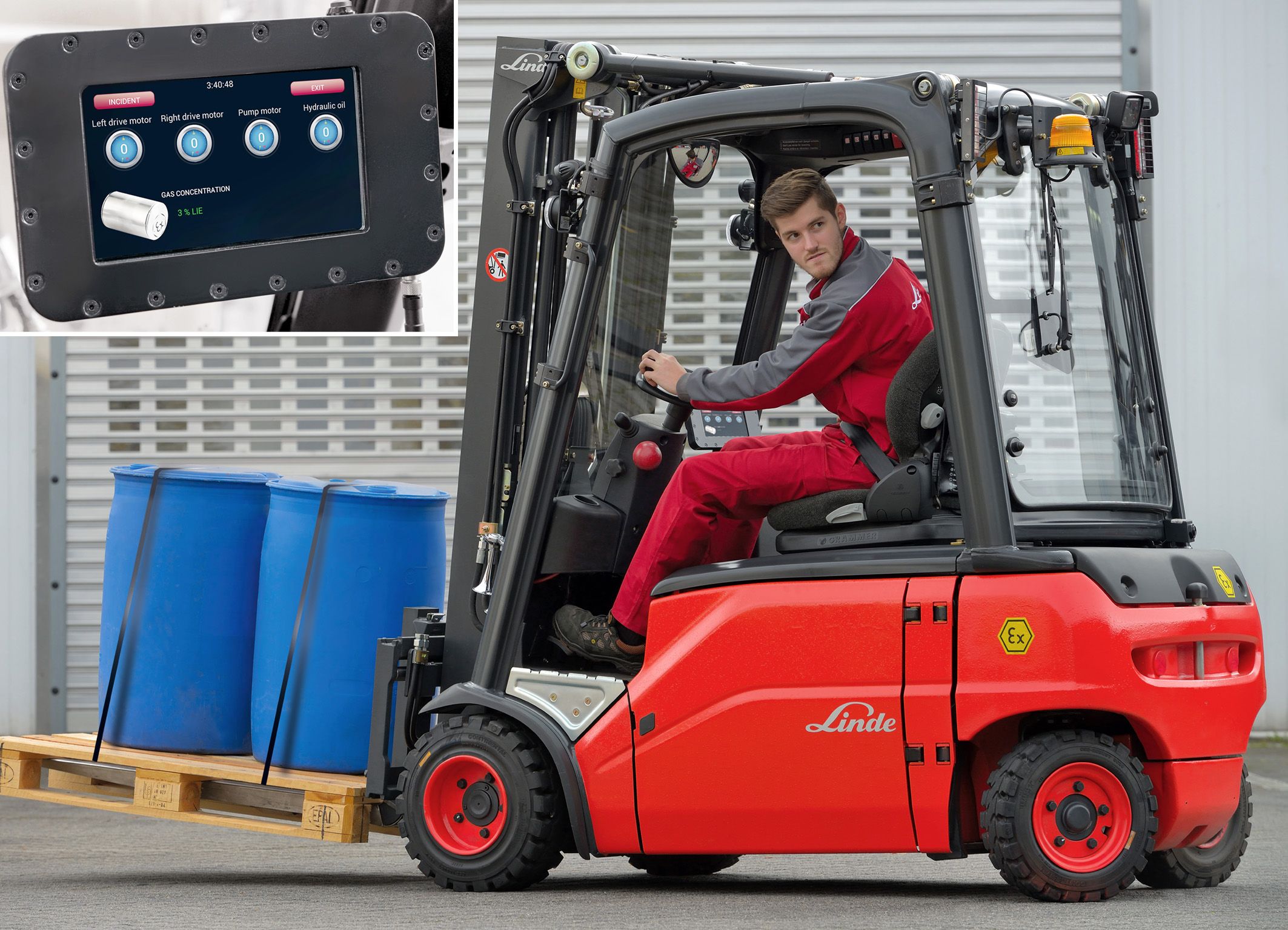 Linde E18 explosie beveiligde truck