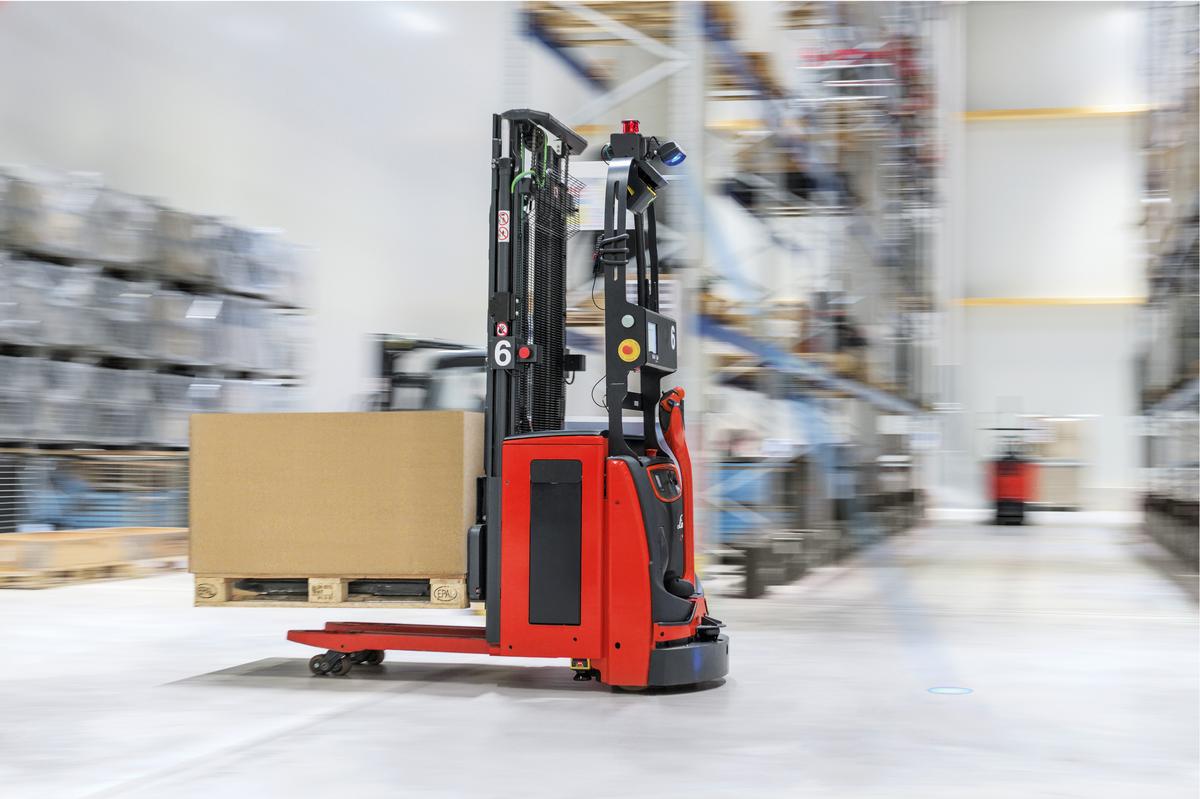 Linde L-Matic met pallet