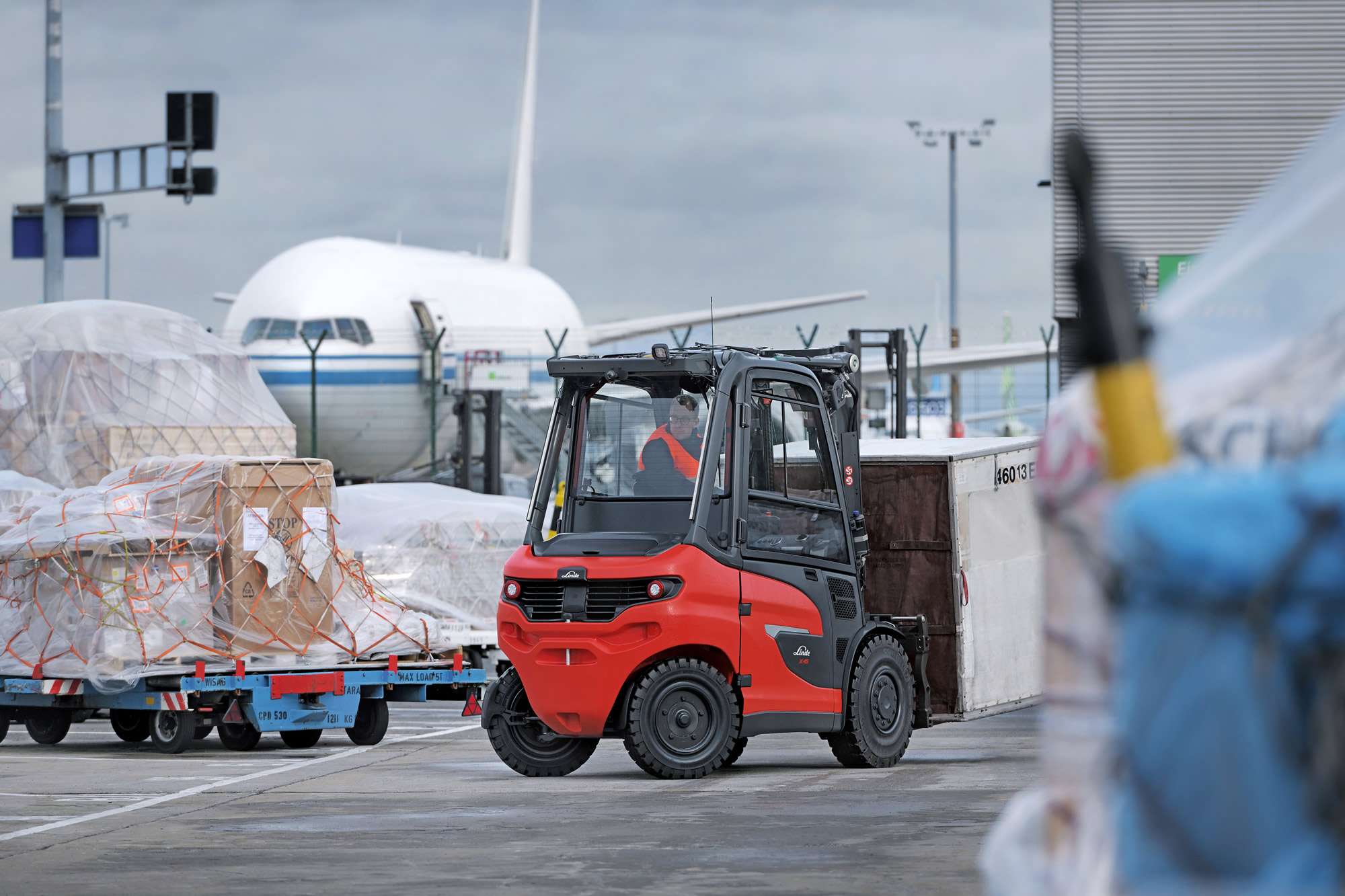 Elektrische heftruck Linde X35 - X50 buiten gebruik